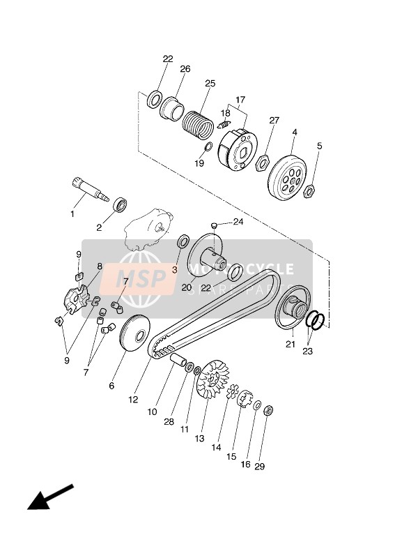 9341006X0100, Circlip (443), Yamaha, 1